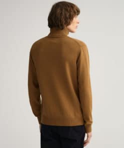Gant Lambswool Roll Neck Warm Earth