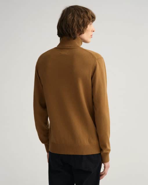 Gant Lambswool Roll Neck Warm Earth