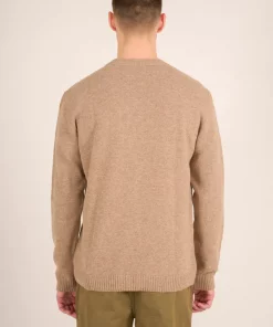 Knowledge Cotton Apparel Wool Cardigan Kelp