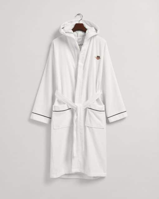 Gant Archive Shield Robe White