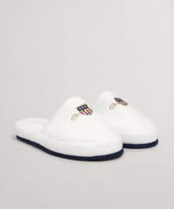 Gant Archive Shield Slippers White
