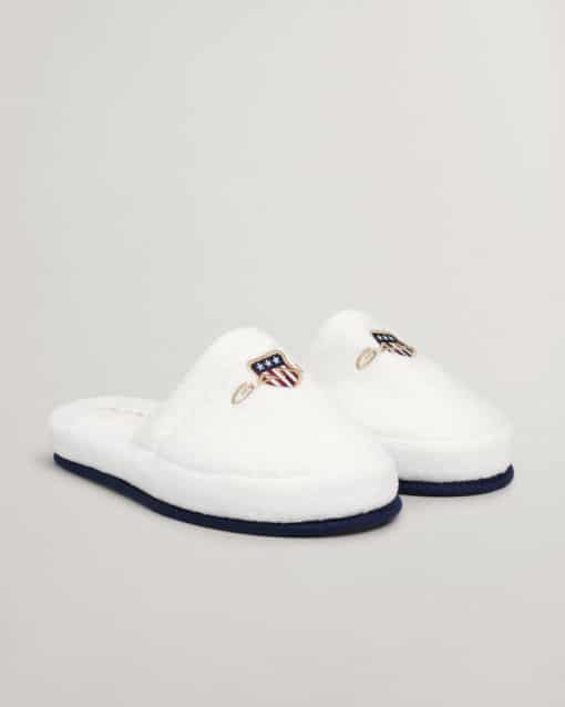 Gant Archive Shield Slippers White