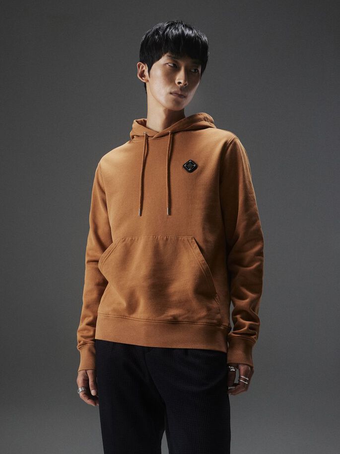 Buy J.Lindeberg Throw Patch Hoodie Chipmunk - Scandinavian