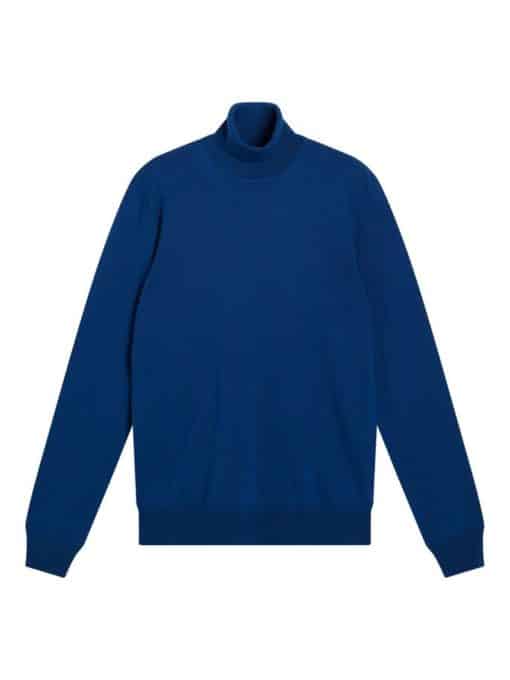 J.Lindeberg Lyd Merino Turtle Neck Sweater Navy Peony