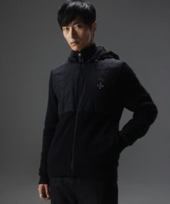 J.Lindeberg Perry Hybrid Hood Jacket Black