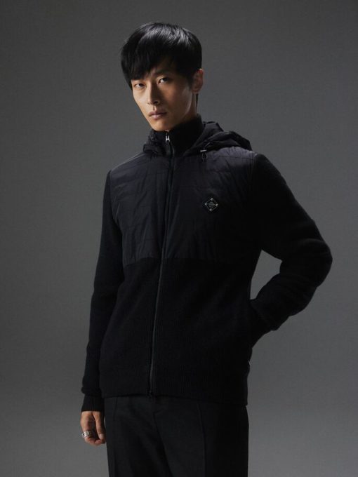 J.Lindeberg Perry Hybrid Hood Jacket Black