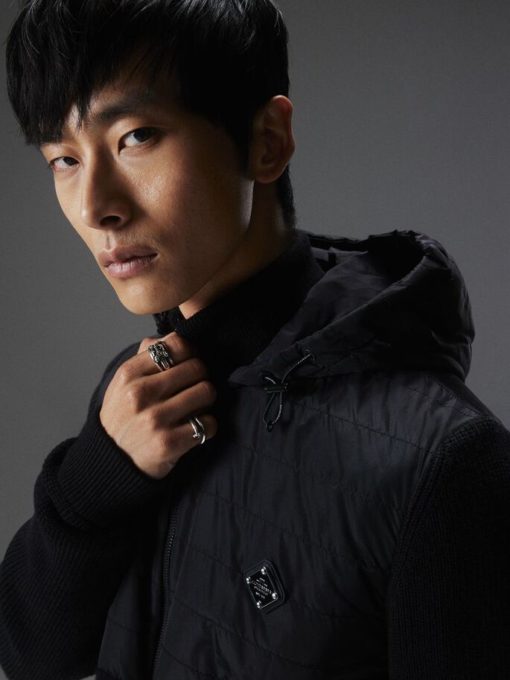 J.Lindeberg Perry Hybrid Hood Jacket Black