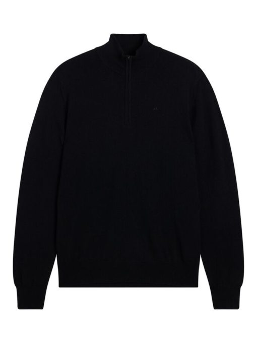 J.Lindeberg Kiyan Quarter Zip Sweater Black