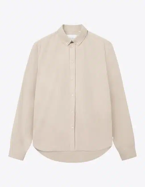 Les Deux Desert Reg Shirt Dark Sand Melange