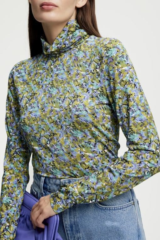 Gestuz Miliagz Rollneck Green/Blue Brush