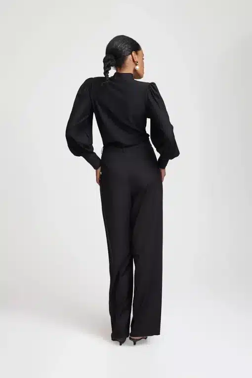 Gestuz Rifagz Button Puff Blouse Black