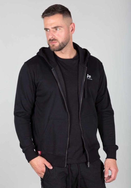 Alpha Industries Basic Zip Hoodie Black