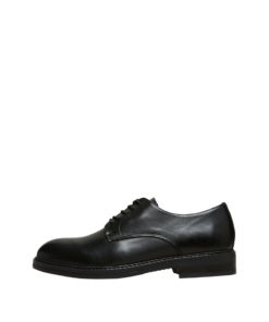 Selected Homme Blake Leather Derby Shoes Black
