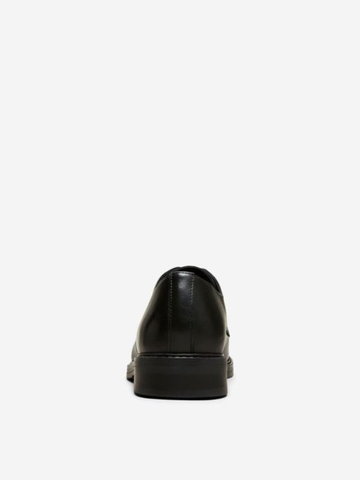 Selected Homme Blake Leather Derby Shoes Black