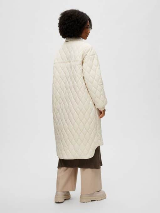 Selected Femme Mia Quilted Coat Sandshell