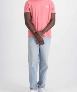 Alpha Industries Basic T Small Logo Coral Red
