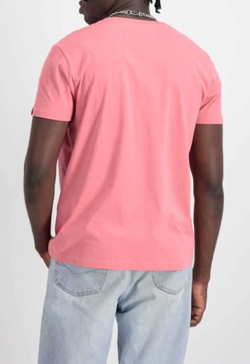 Alpha Industries Basic T Small Logo Coral Red