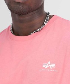 Alpha Industries Basic T Small Logo Coral Red