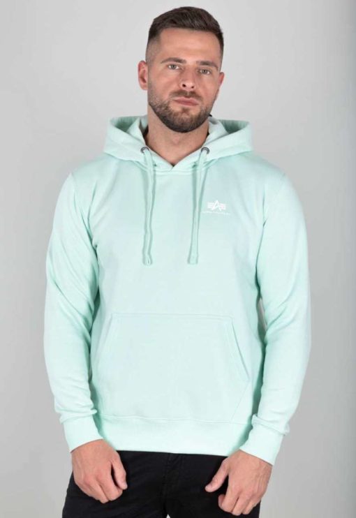 Alpha Industries Basic Small Logo Hoodie Mint