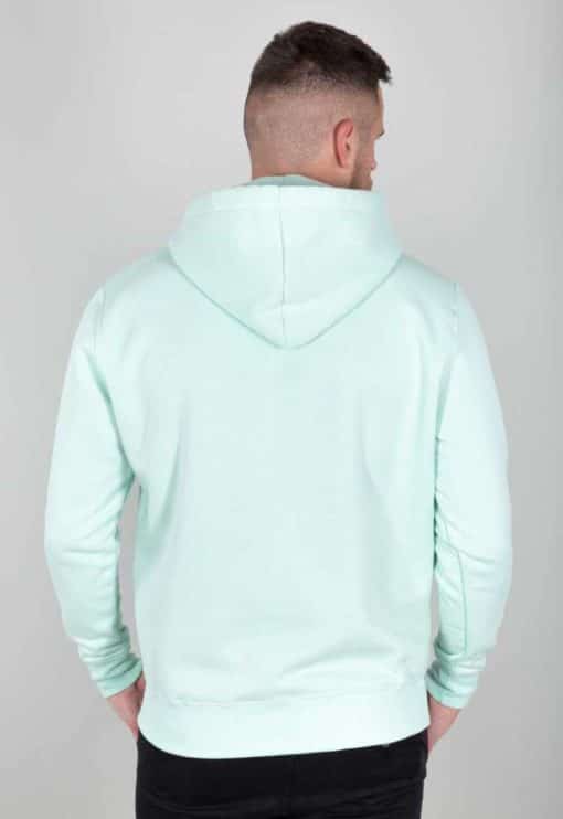 Alpha Industries Basic Small Logo Hoodie Mint