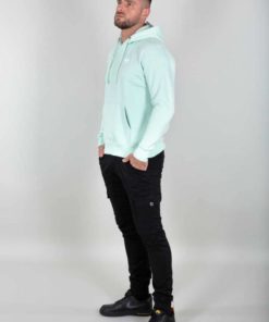 Alpha Industries Basic Small Logo Hoodie Mint