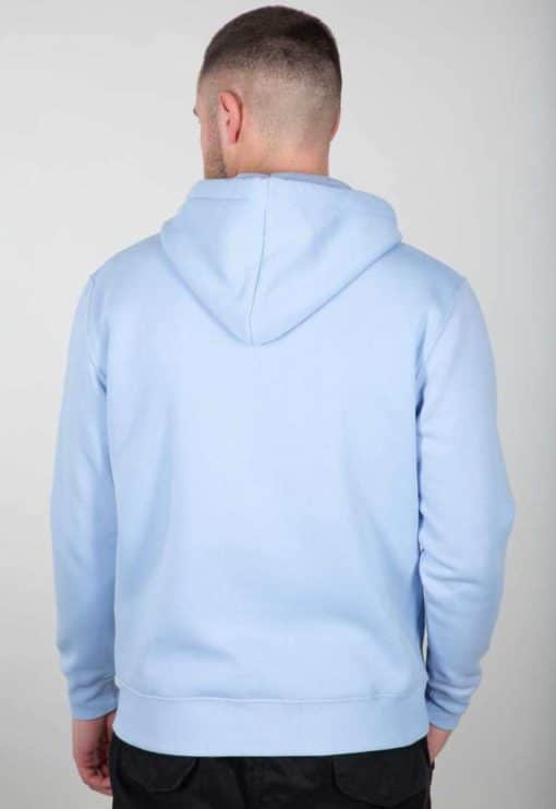 Alpha Industries Basic Small Logo Hoodie Light Blue