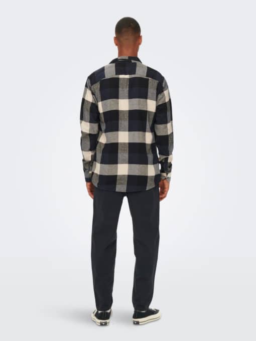 Only & Sons Gudmund Check Shirt Blue