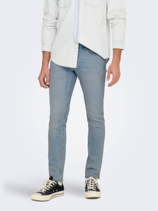 Only & Sons Loom Slim Fit Jeans Light Blue Denim