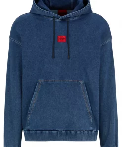 Hugo Denim Hoodie Blue