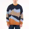 Knowledge Cotton Apparel Mountain Knit Crew