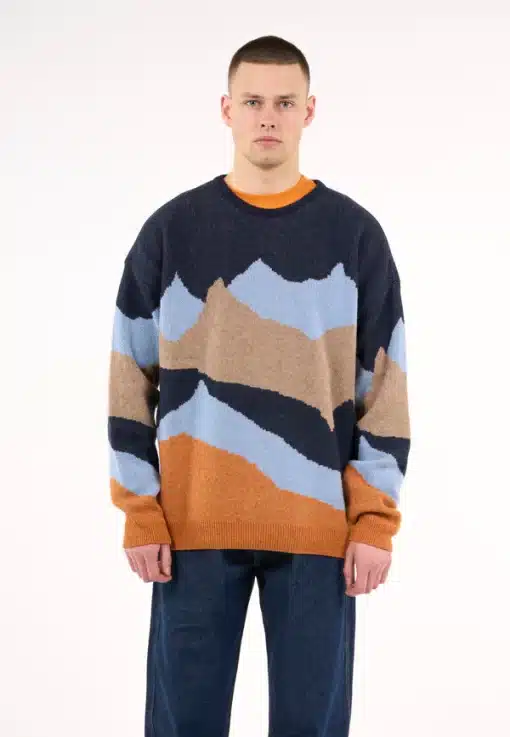 Knowledge Cotton Apparel Mountain Knit Crew