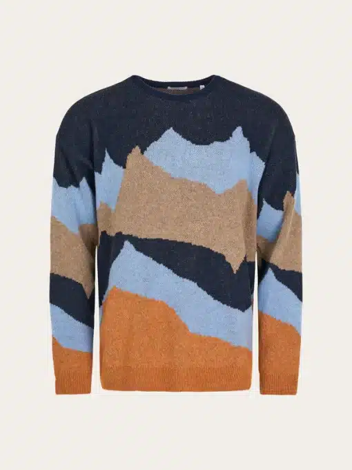 Knowledge Cotton Apparel Mountain Knit Crew