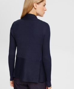 Esprit Rib Cardigan Navy