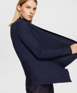 Esprit Rib Cardigan Navy