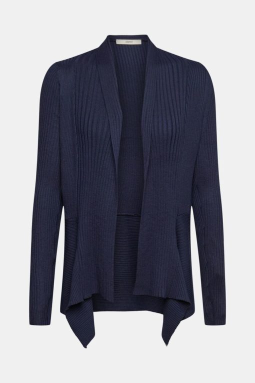 Esprit Rib Cardigan Navy