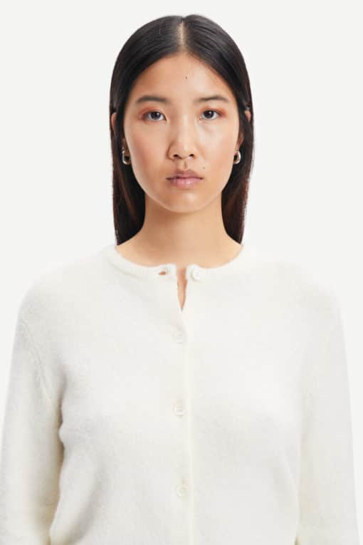 Samsoe & Samsoe Nor Short Cardigan Whisper White