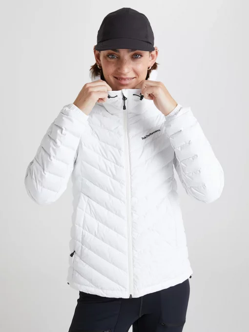 Peak Performance Frost Down Hood Jacket Women Offwhite