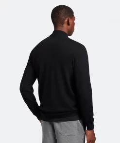 Lyle & Scott Roll Neck Merino Jumper Jet Black