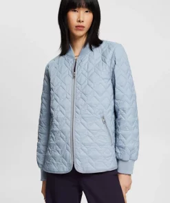 Esprit Quilted Jacket Light Blue Lavender