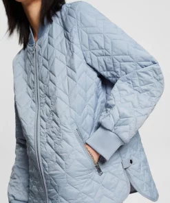 Esprit Quilted Jacket Light Blue Lavender
