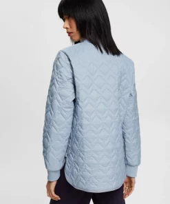 Esprit Quilted Jacket Light Blue Lavender