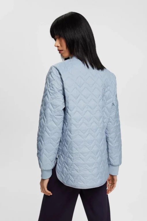 Esprit Quilted Jacket Light Blue Lavender