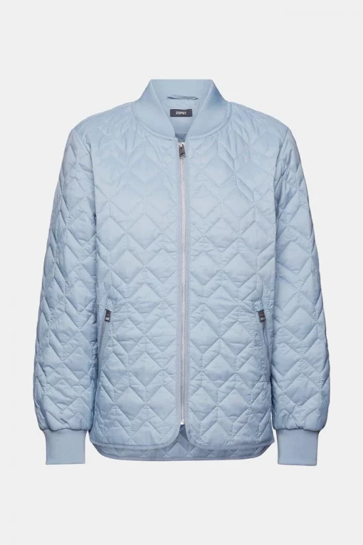 Esprit Quilted Jacket Light Blue Lavender