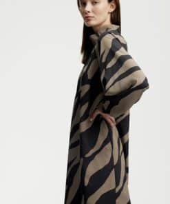Gestuz Bothildegz Short Dress Maxi Zebra Black/Walnut