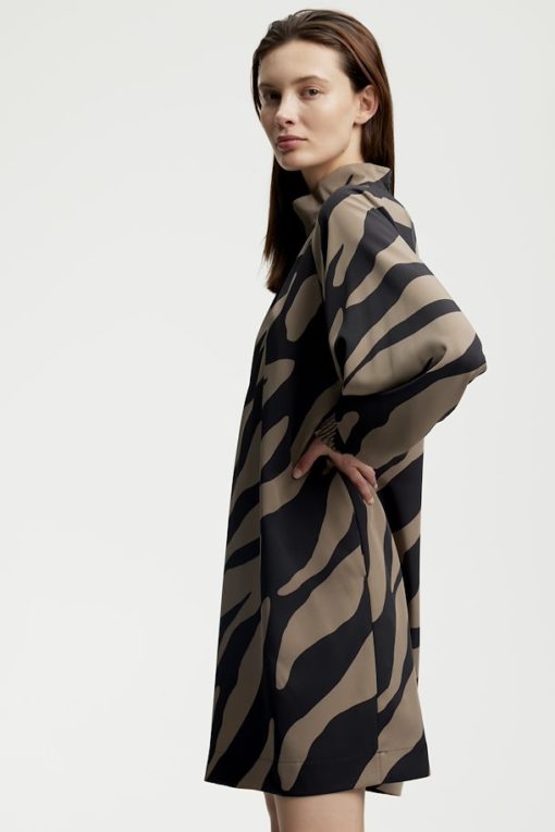 Gestuz Bothildegz Short Dress Maxi Zebra Black/Walnut
