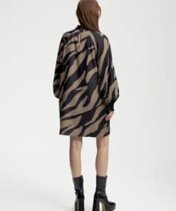 Gestuz Bothildegz Short Dress Maxi Zebra Black/Walnut