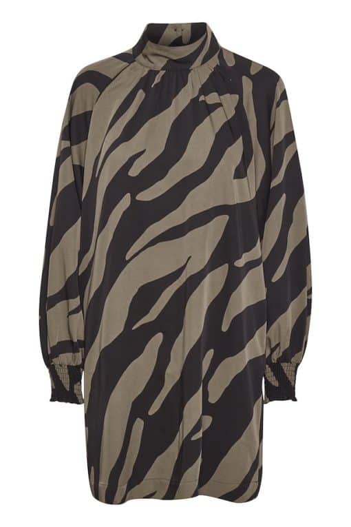 Gestuz Bothildegz Short Dress Maxi Zebra Black/Walnut