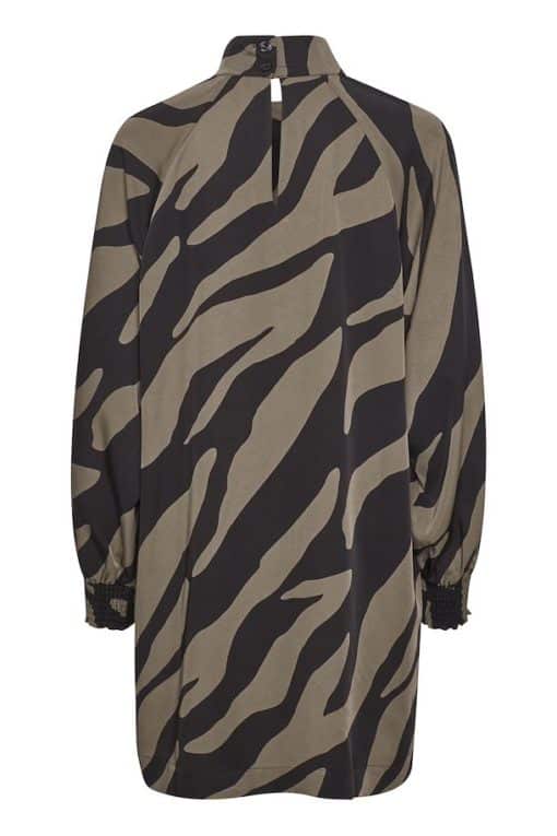Gestuz Bothildegz Short Dress Maxi Zebra Black/Walnut