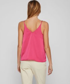 Vila Ravenna Strap Top Pink Yarrow