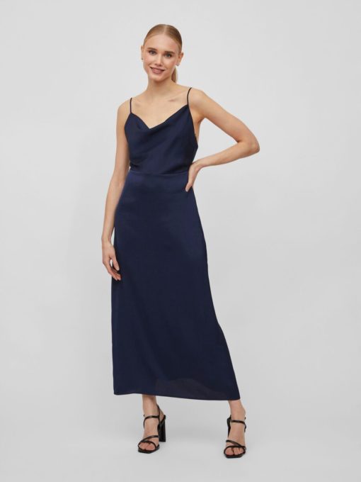 Vila Ravenna Strap Dress Navy Blazer